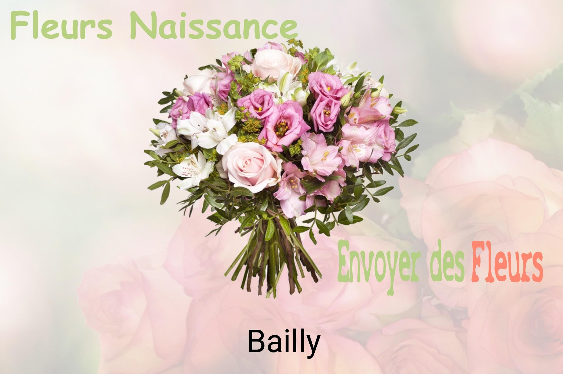 Bouquet de fleurs de naissance livré à Bailly